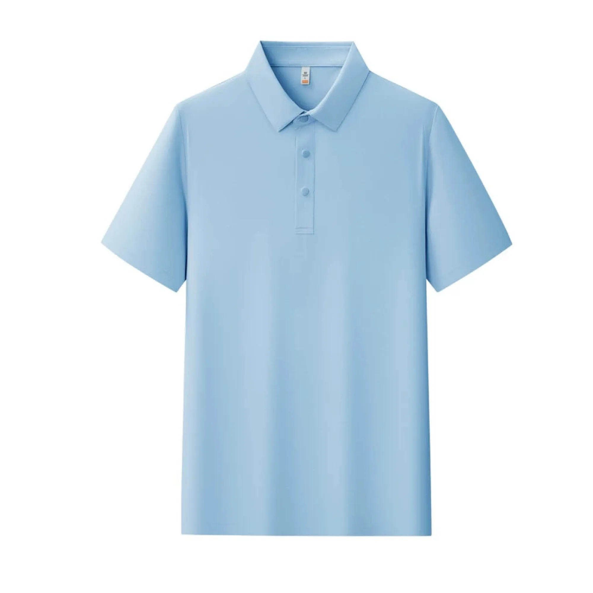 Ice Silk Polo Shirts with Turn-Down Collar, Short Sleeve, Multiple Styles thumbnail 18
