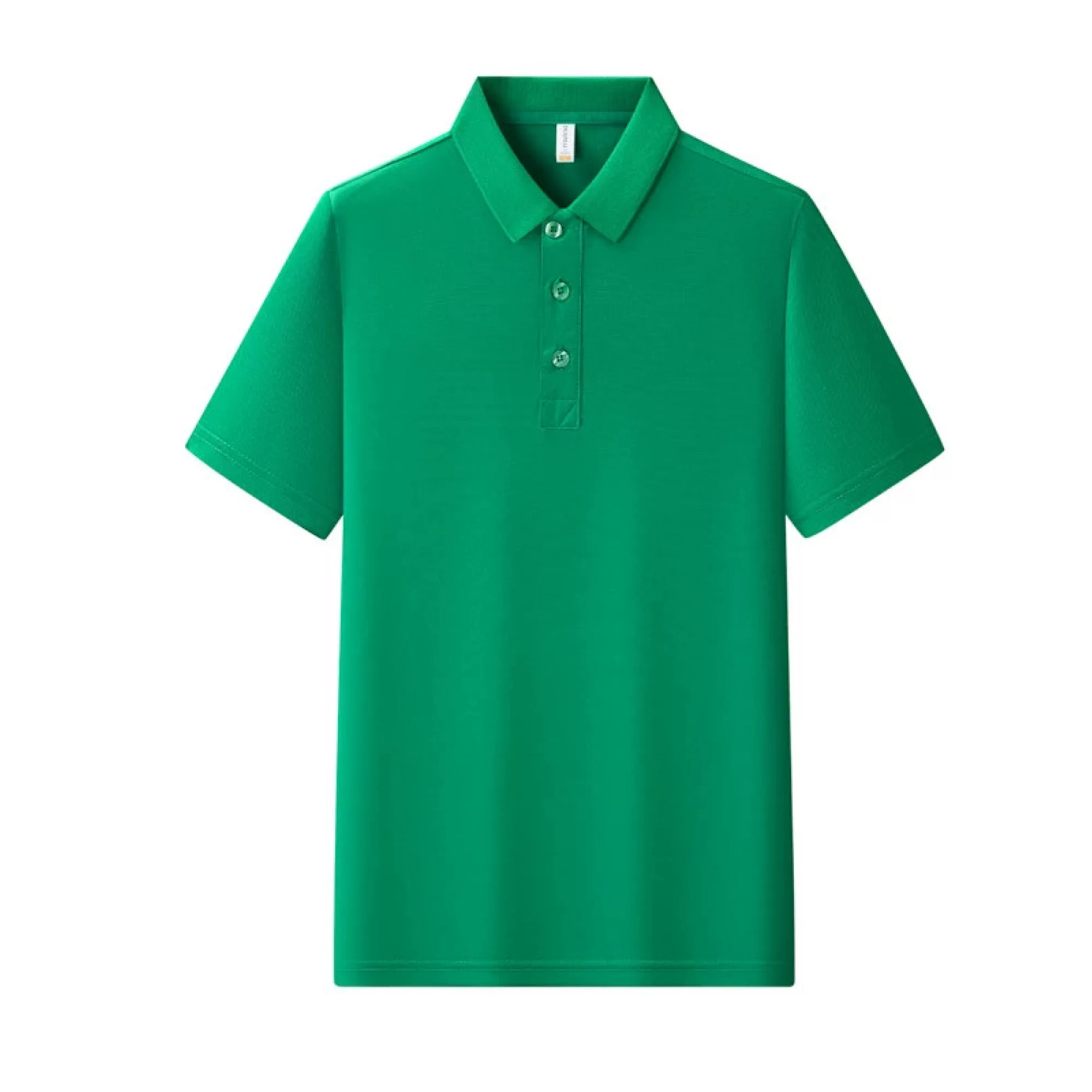 Ice Silk Polo Shirts with Turn-Down Collar, Short Sleeve, Multiple Styles thumbnail 27