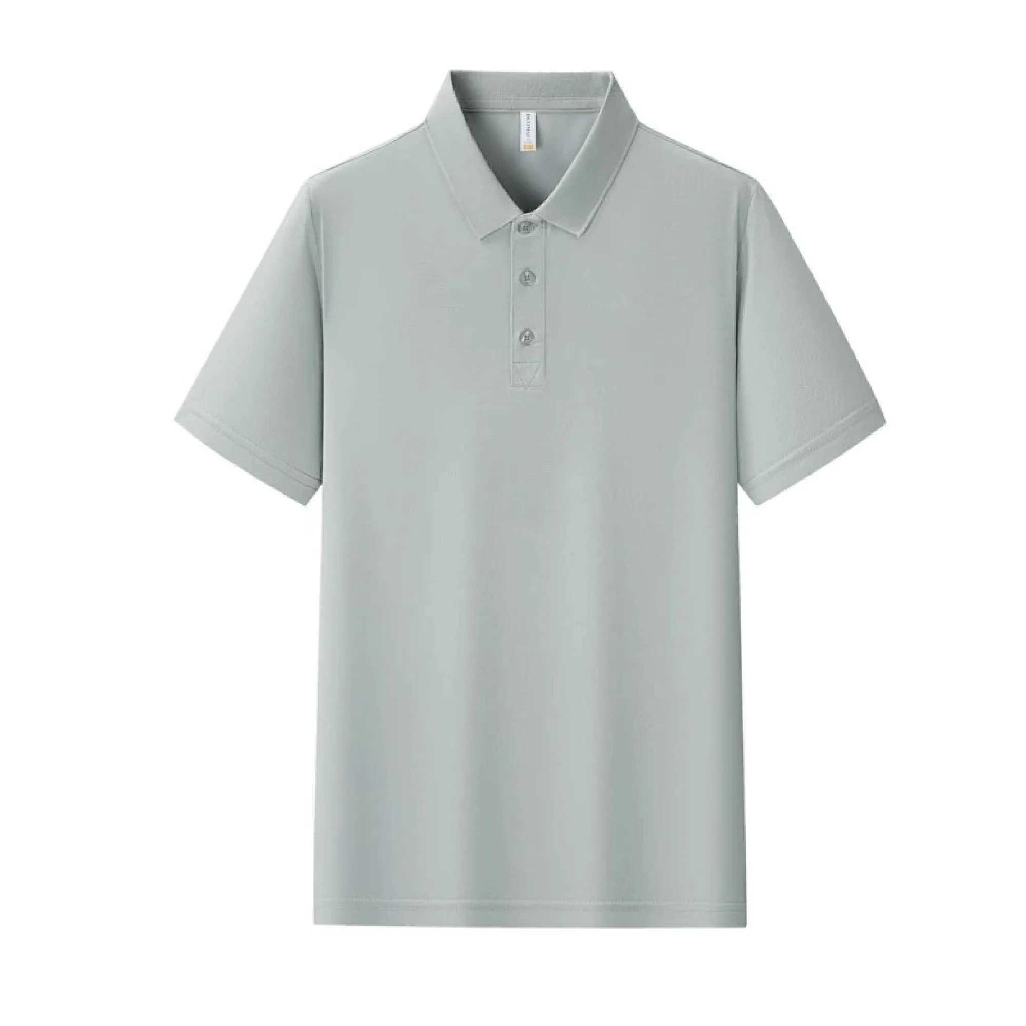 Ice Silk Polo Shirts with Turn-Down Collar, Short Sleeve, Multiple Styles thumbnail 14