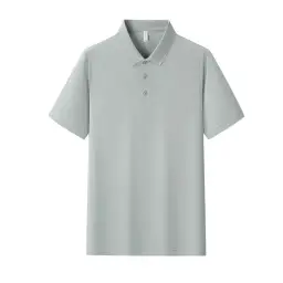 Ice Silk Polo Shirts with Turn-Down Collar, Short Sleeve, Multiple Styles thumbnail 14