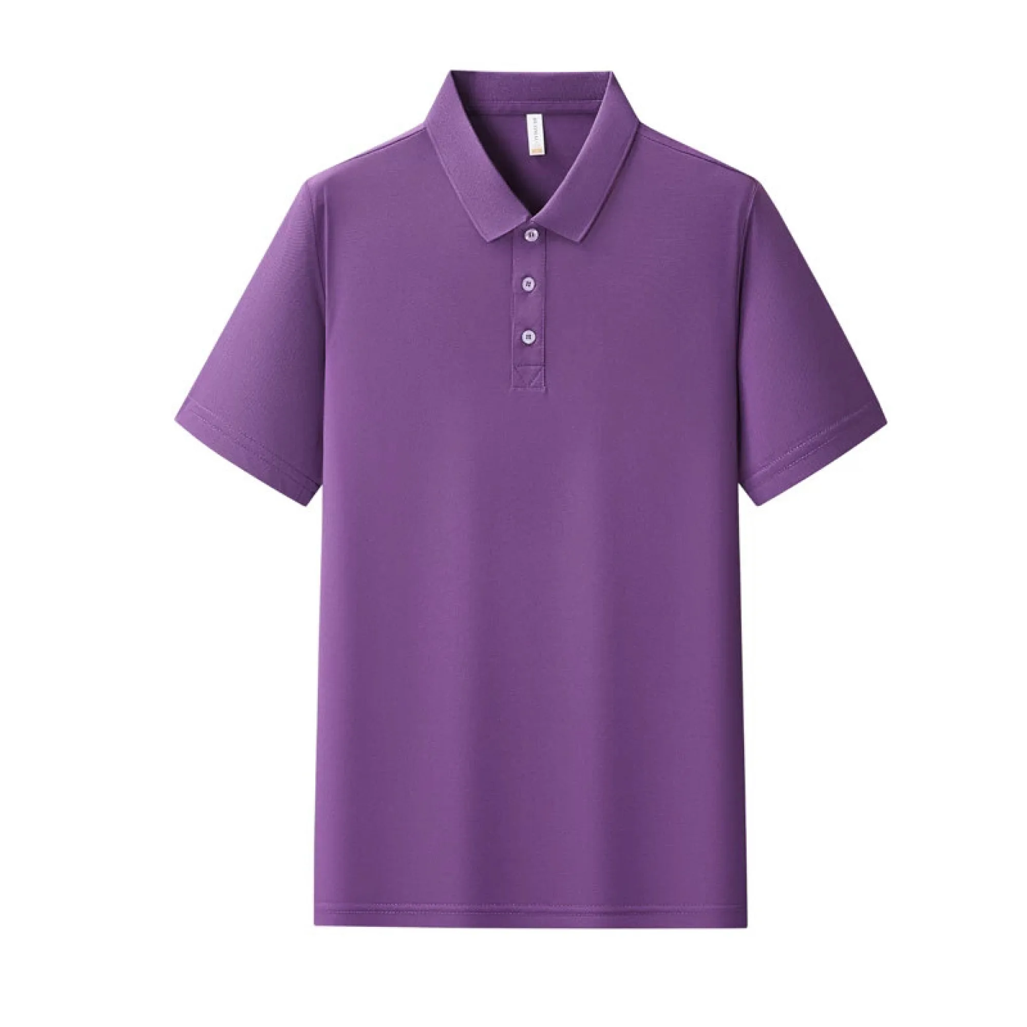 Ice Silk Polo Shirts with Turn-Down Collar, Short Sleeve, Multiple Styles thumbnail 10