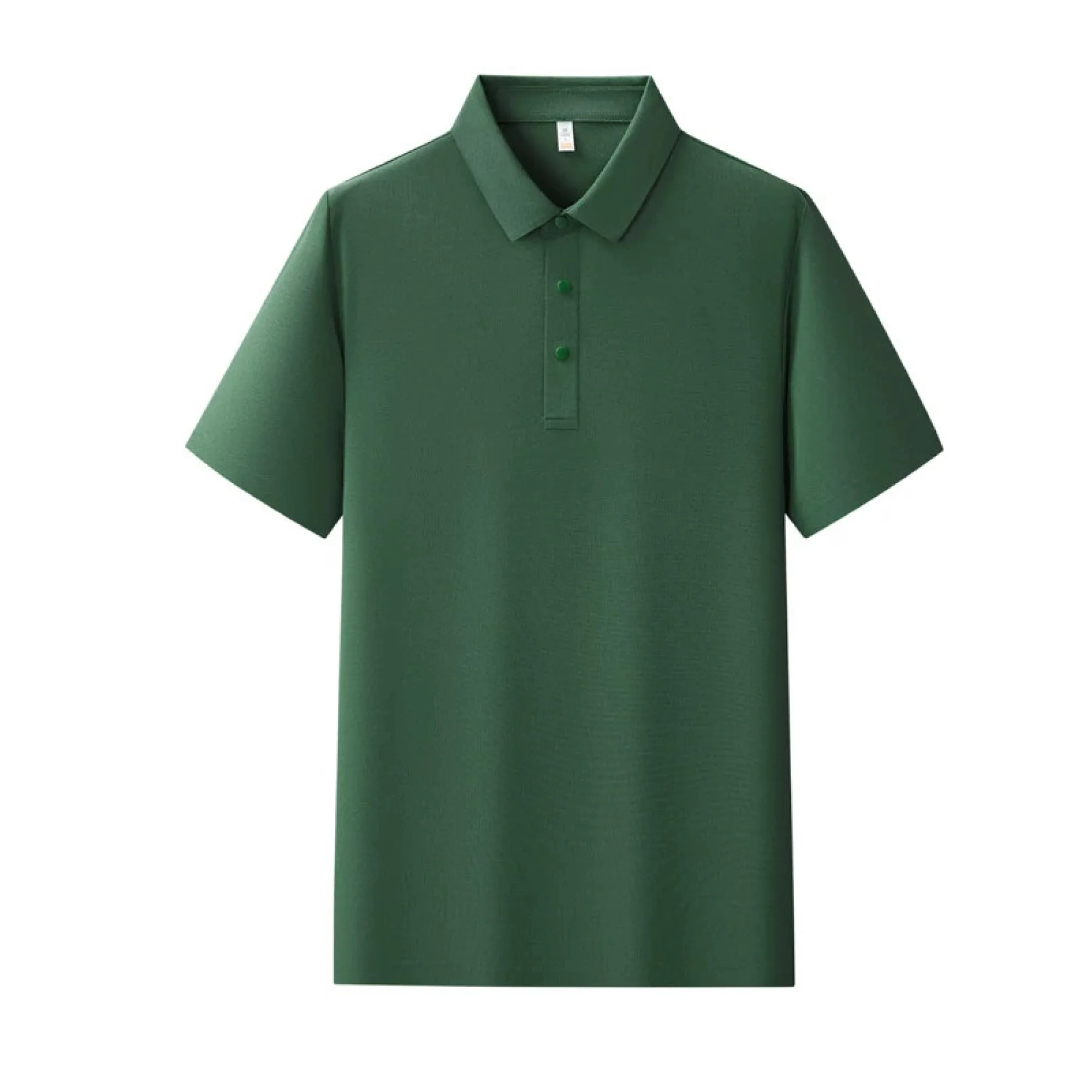 Ice Silk Polo Shirts with Turn-Down Collar, Short Sleeve, Multiple Styles thumbnail 21