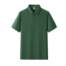 Ice Silk Polo Shirts with Turn-Down Collar, Short Sleeve, Multiple Styles thumbnail 21