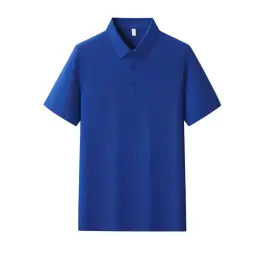 Ice Silk Polo Shirts with Turn-Down Collar, Short Sleeve, Multiple Styles thumbnail 24