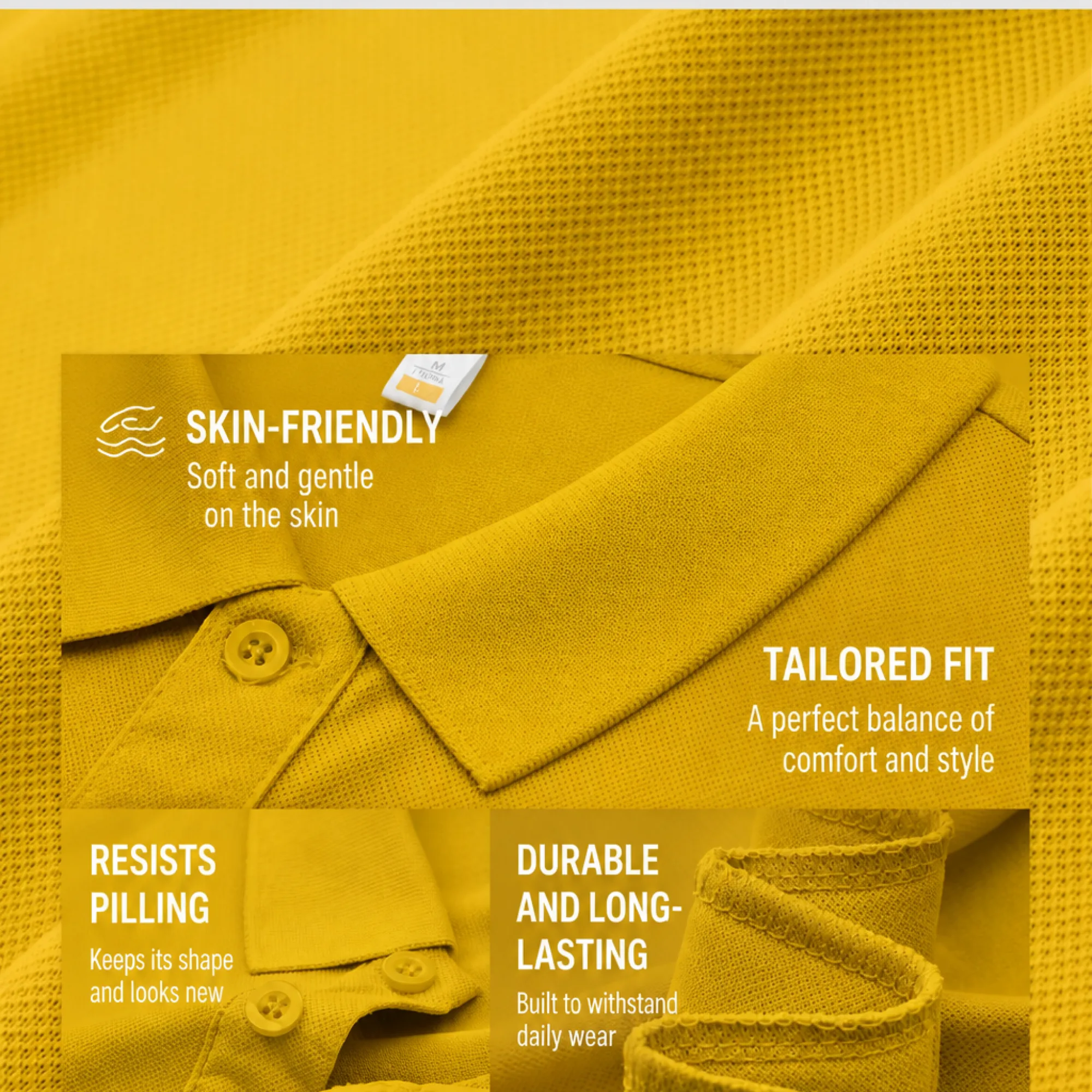Ice Silk Polo Shirts with Turn-Down Collar, Short Sleeve, Multiple Styles thumbnail 4