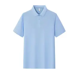 Ice Silk Polo Shirts with Turn-Down Collar, Short Sleeve, Multiple Styles thumbnail 33