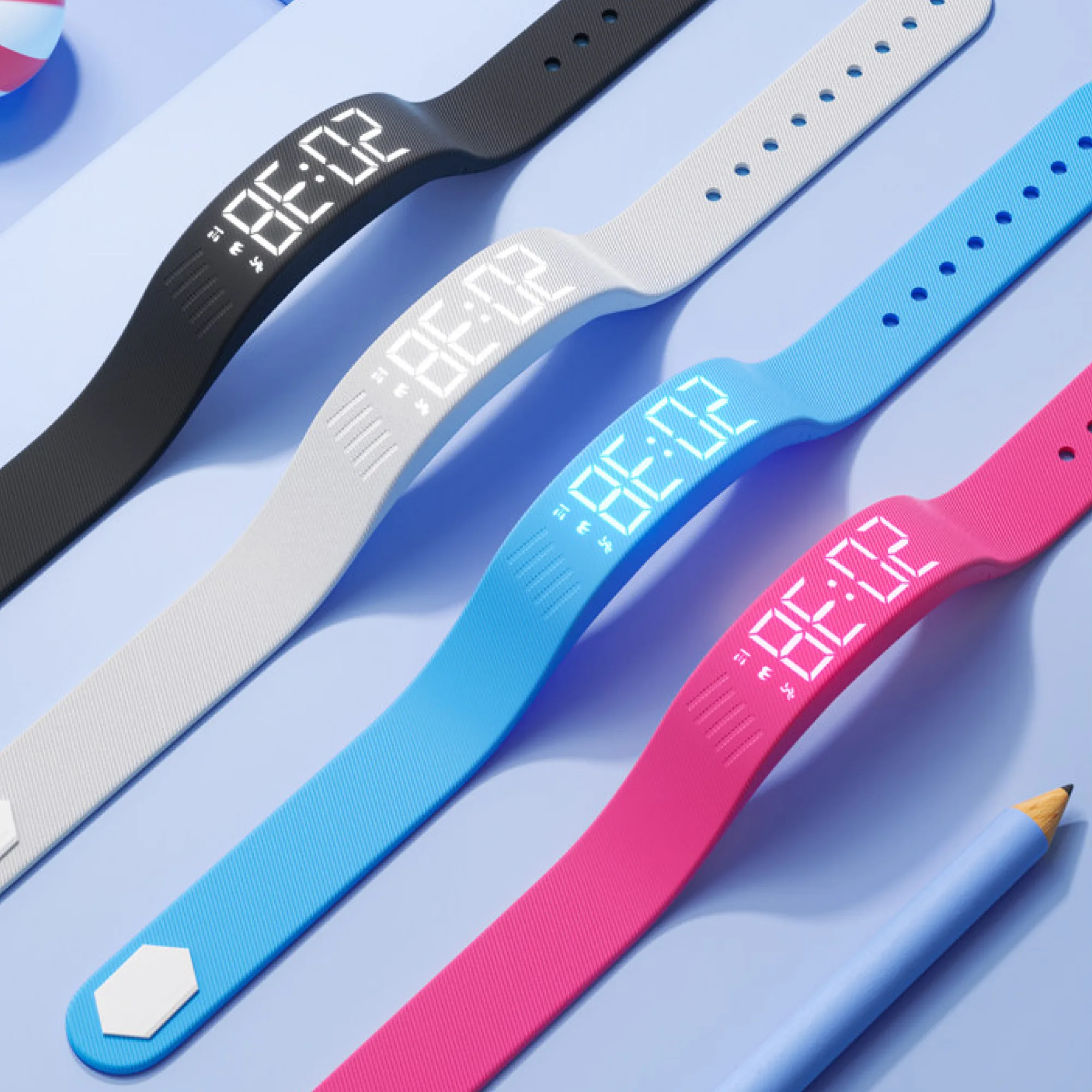 Multifunctional Sports Wristband Watch with Digital Display and Vibration Alarm thumbnail 5