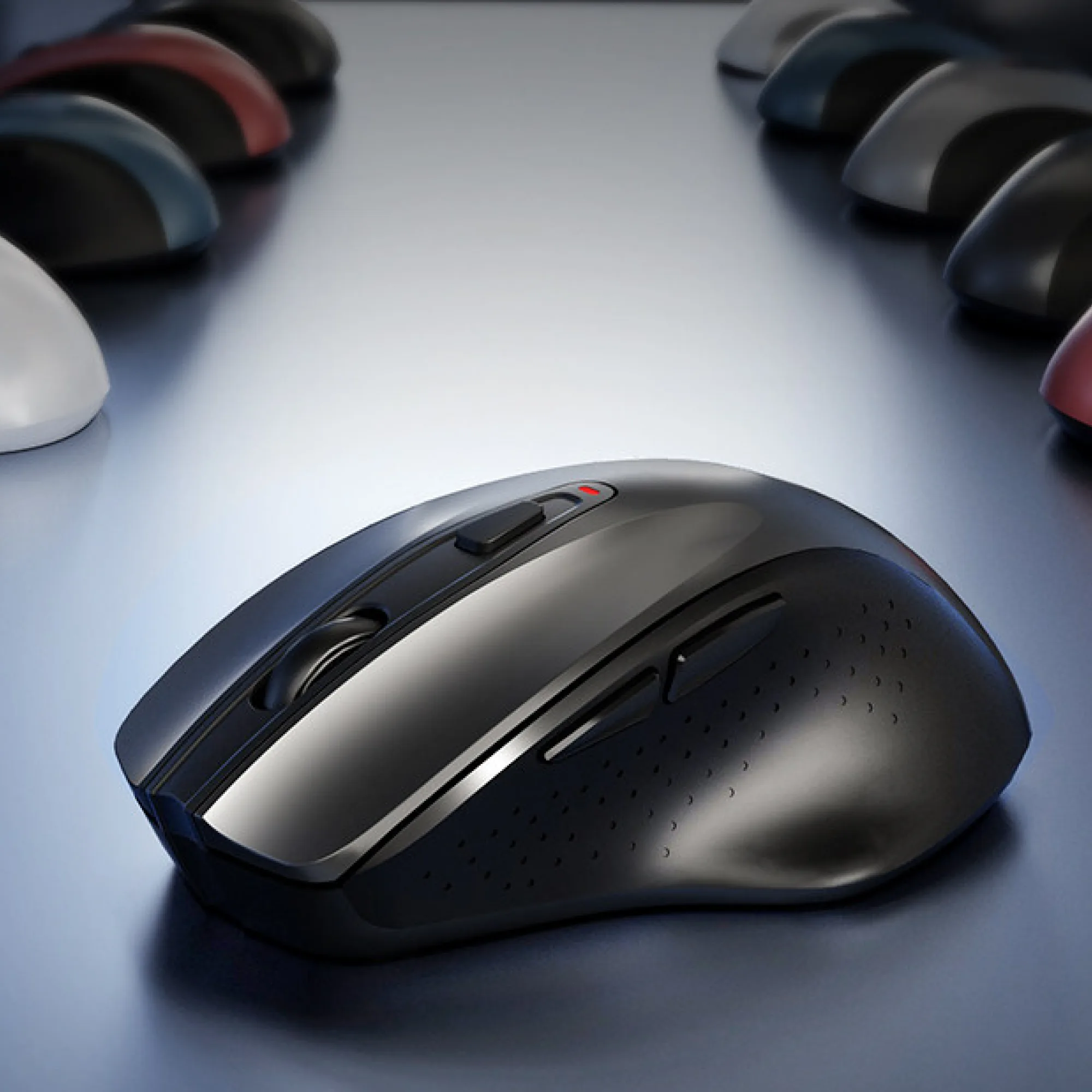 Wireless Mouse with 2.4GHz/Bluetooth, 800-2400 DPI, 6 Buttons thumbnail 4