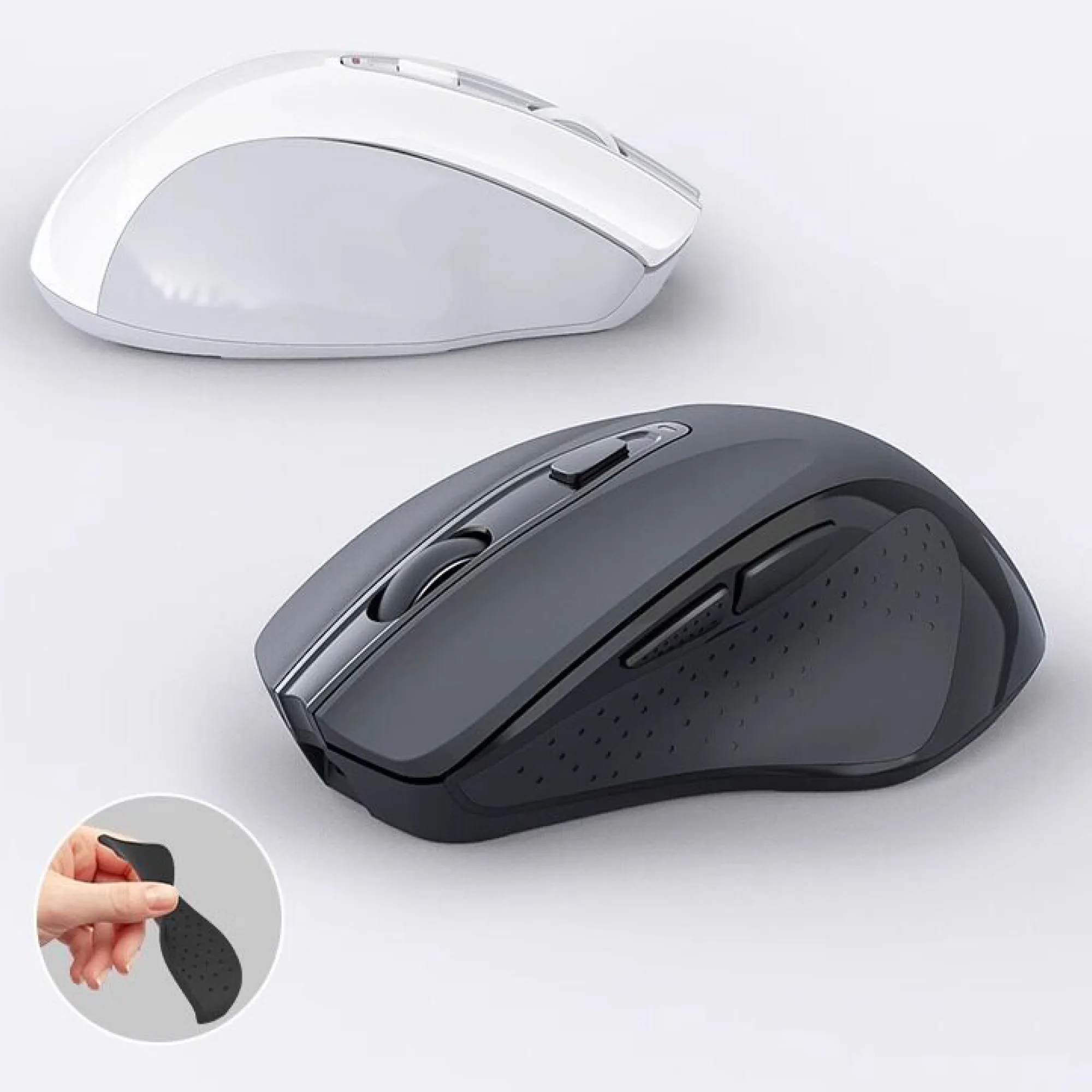 Wireless Mouse with 2.4GHz/Bluetooth, 800-2400 DPI, 6 Buttons thumbnail 5
