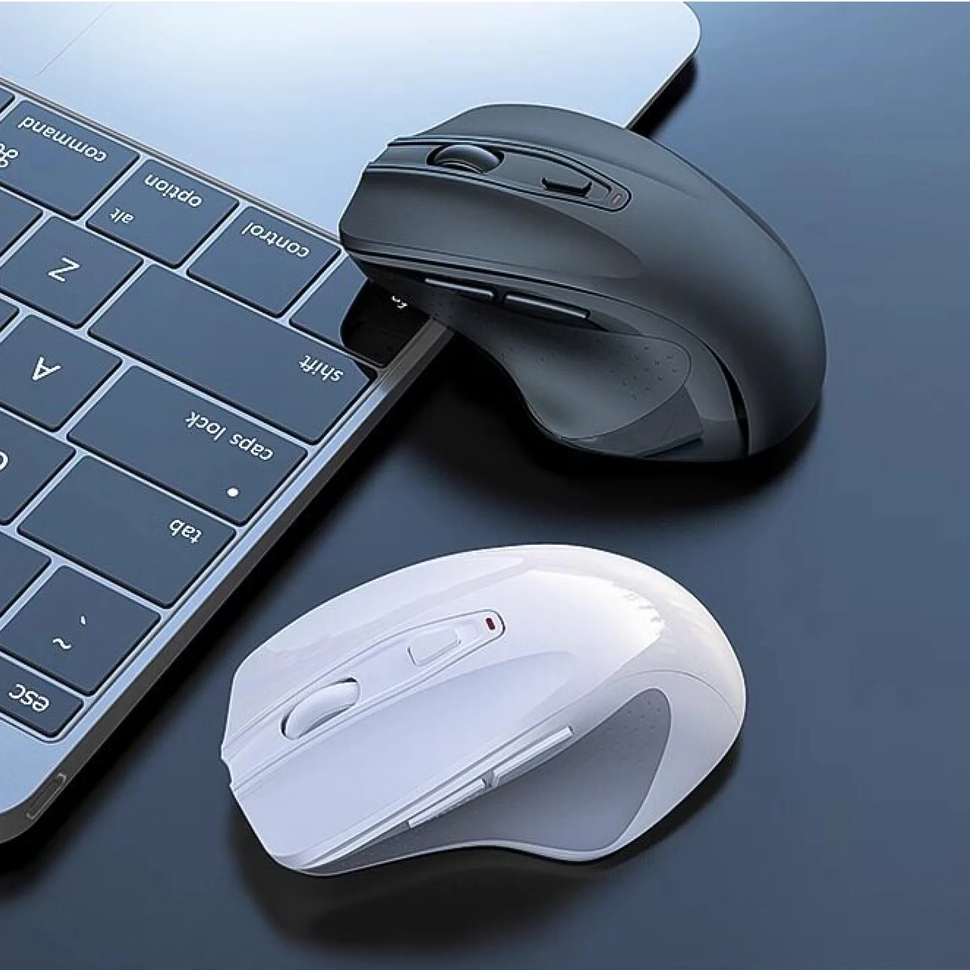 Wireless Mouse with 2.4GHz/Bluetooth, 800-2400 DPI, 6 Buttons — View 1