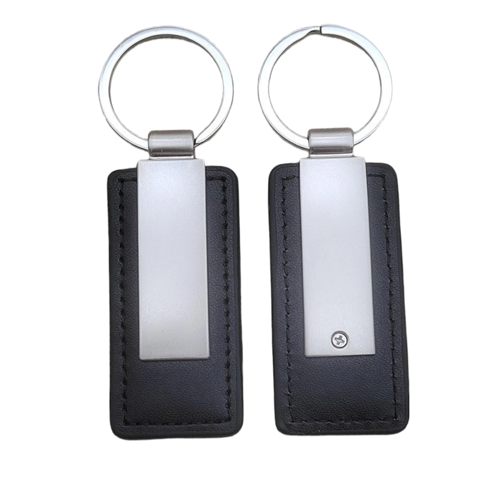 Leather Keychain with Metal Key Ring thumbnail 5