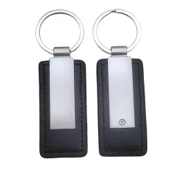 Leather Keychain with Metal Key Ring thumbnail 5