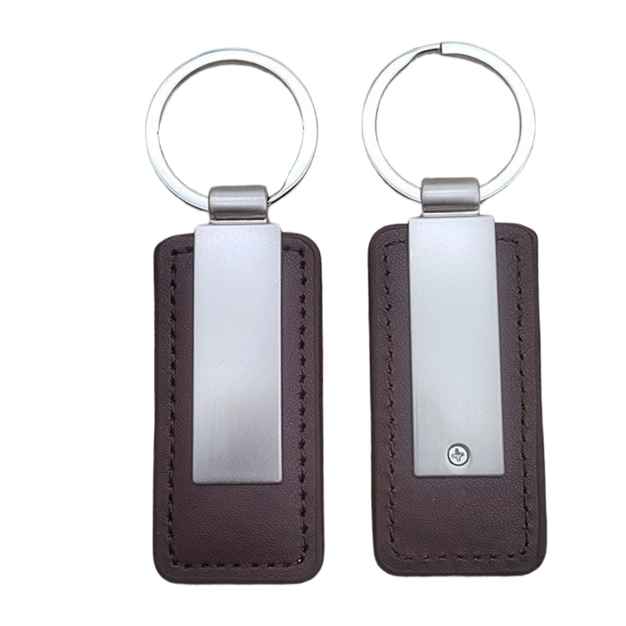 Leather Keychain with Metal Key Ring thumbnail 6