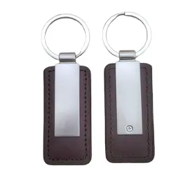 Leather Keychain with Metal Key Ring thumbnail 6