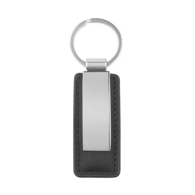 Leather Keychain with Metal Key Ring