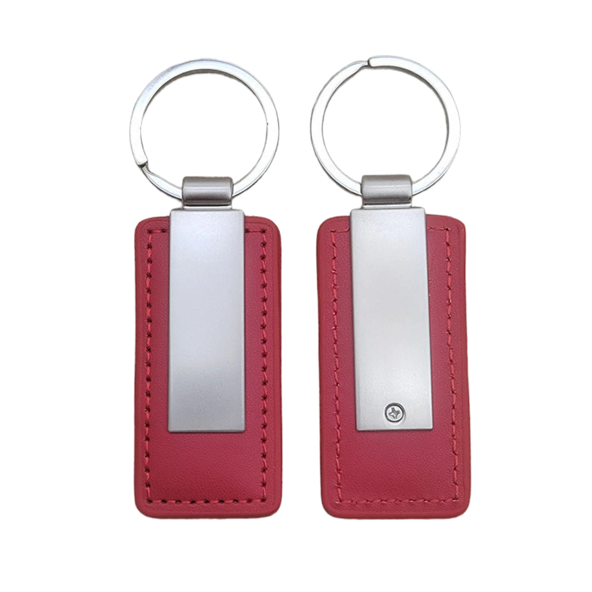 Leather Keychain with Metal Key Ring thumbnail 4