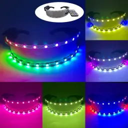LED Light-Up Performance Gloves and Half-Arc Glasses thumbnail 6