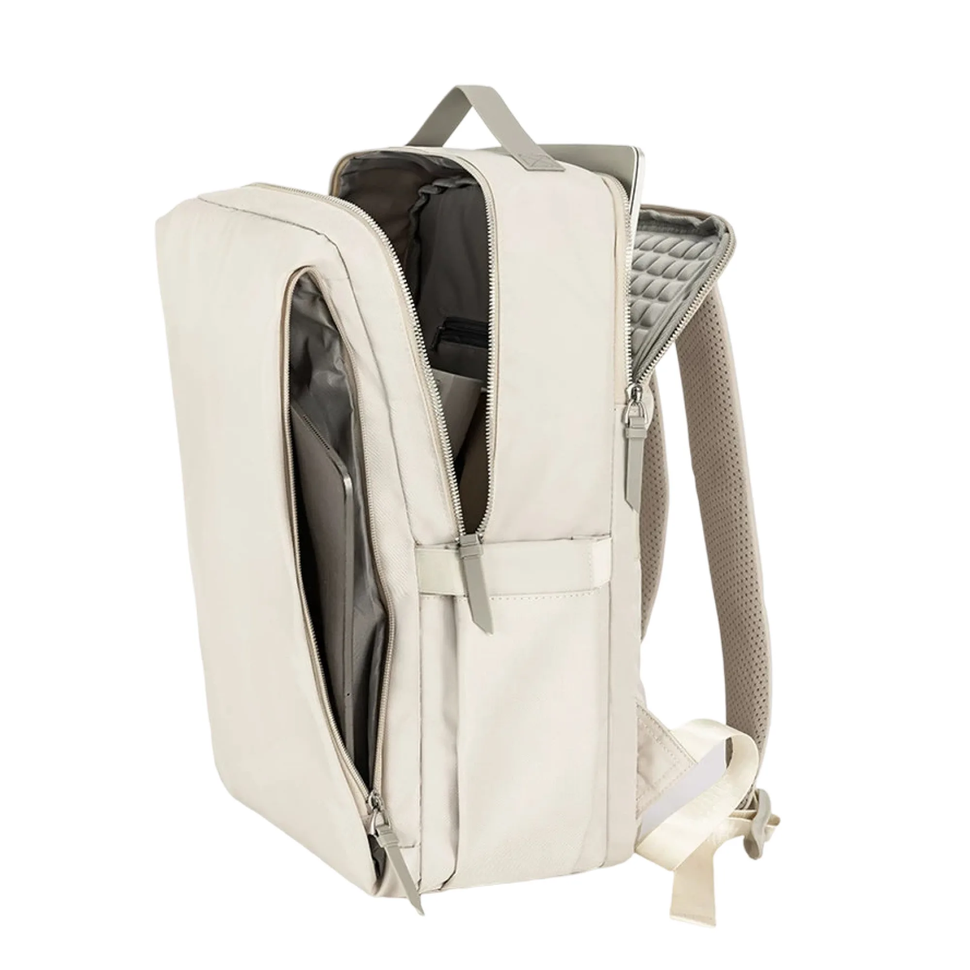 Canvas Laptop Backpack with Multiple Compartments