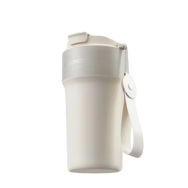 HOLOHOLO Portable Insulated Coffee Cup with Dual-Drink Lid, 500ML, Stainless Steel — alternate view 1
