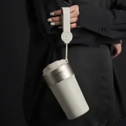 HOLOHOLO Portable Insulated Coffee Cup with Dual-Drink Lid, 500ML, Stainless Steel thumbnail 9
