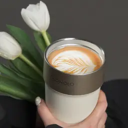 HOLOHOLO Portable Insulated Coffee Cup with Dual-Drink Lid, 500ML, Stainless Steel thumbnail 5