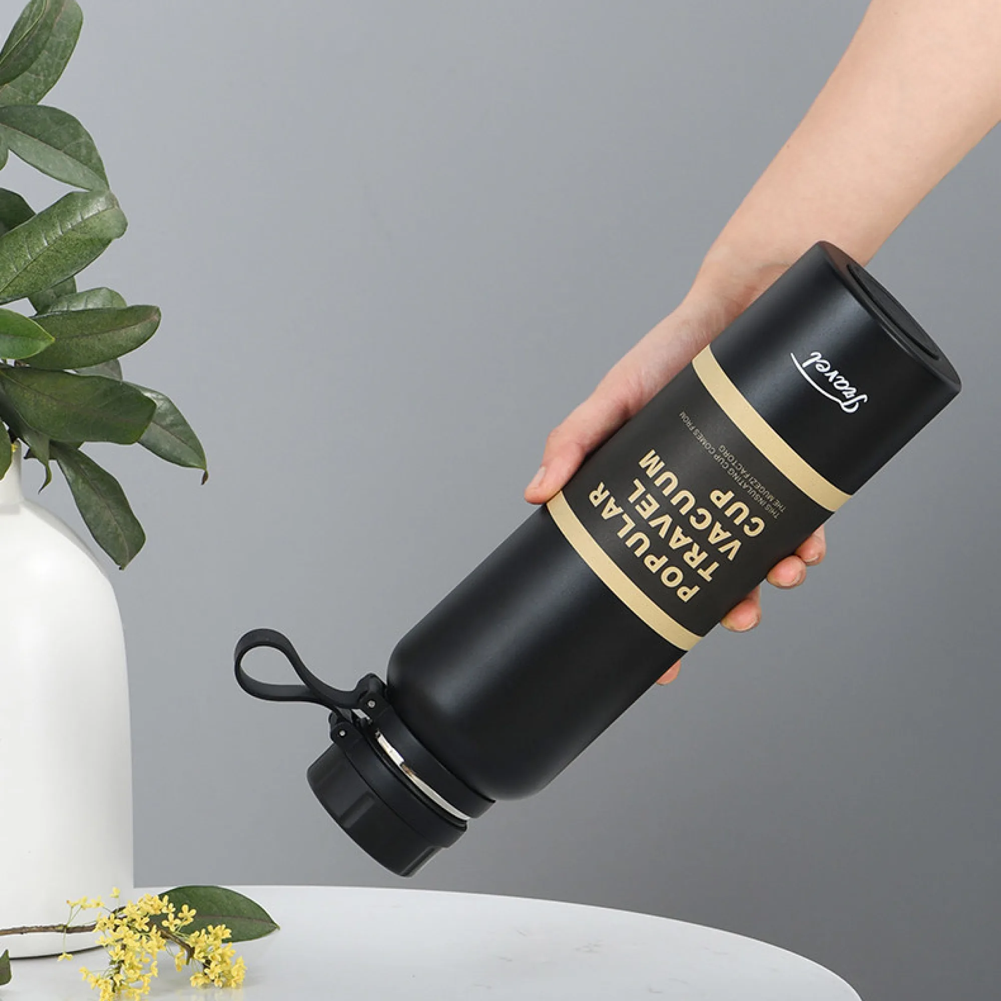 Outdoor Vacuum Flask with Tea Infuser, 650ml/850ml/1100ml thumbnail 2