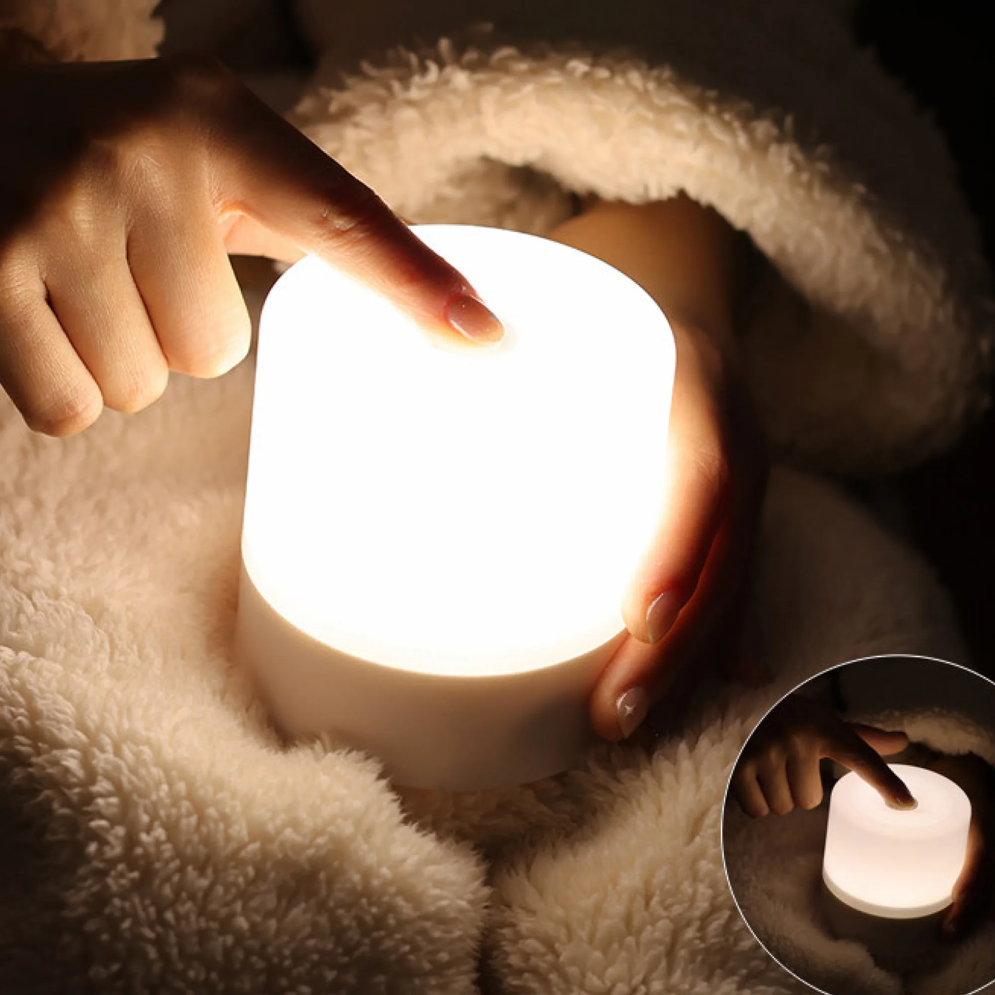 Rechargeable Touch Night Light with Stepless Dimming and Color Temperature Options thumbnail 3