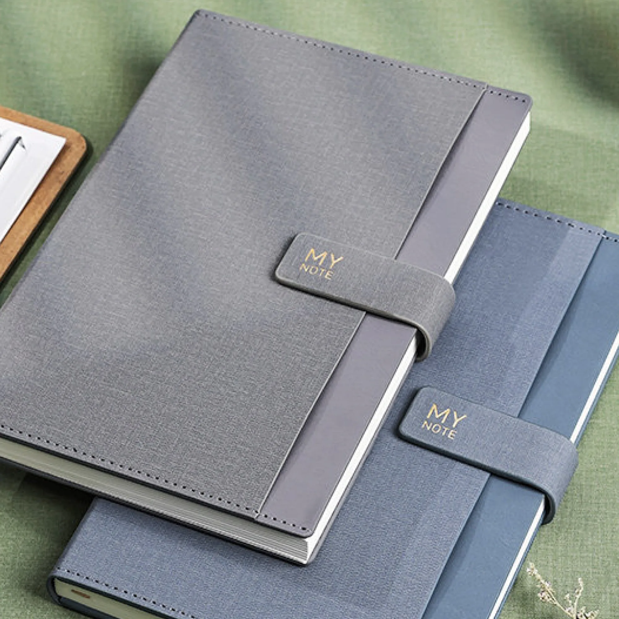 A5/B5 Hardcover PU Notebook with Ruled Pages thumbnail 3