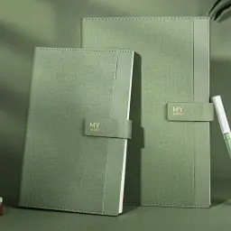A5/B5 Hardcover PU Notebook with Ruled Pages thumbnail 2