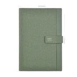 A5/B5 Hardcover PU Notebook with Ruled Pages thumbnail 4