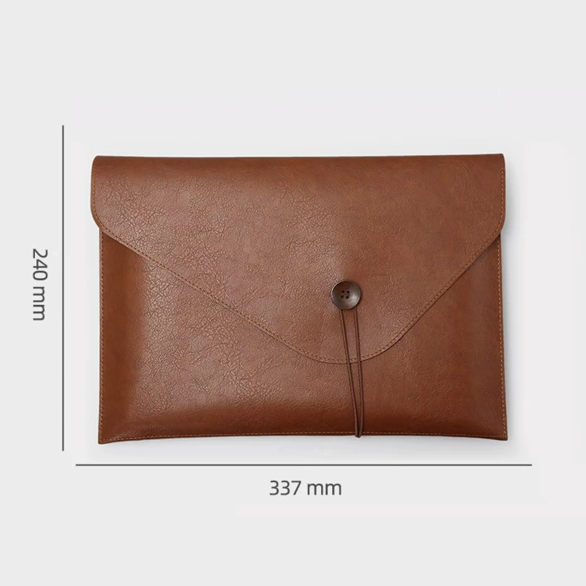 A4 PU Leather Button File Bag thumbnail 5