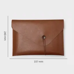 A4 PU Leather Button File Bag thumbnail 5