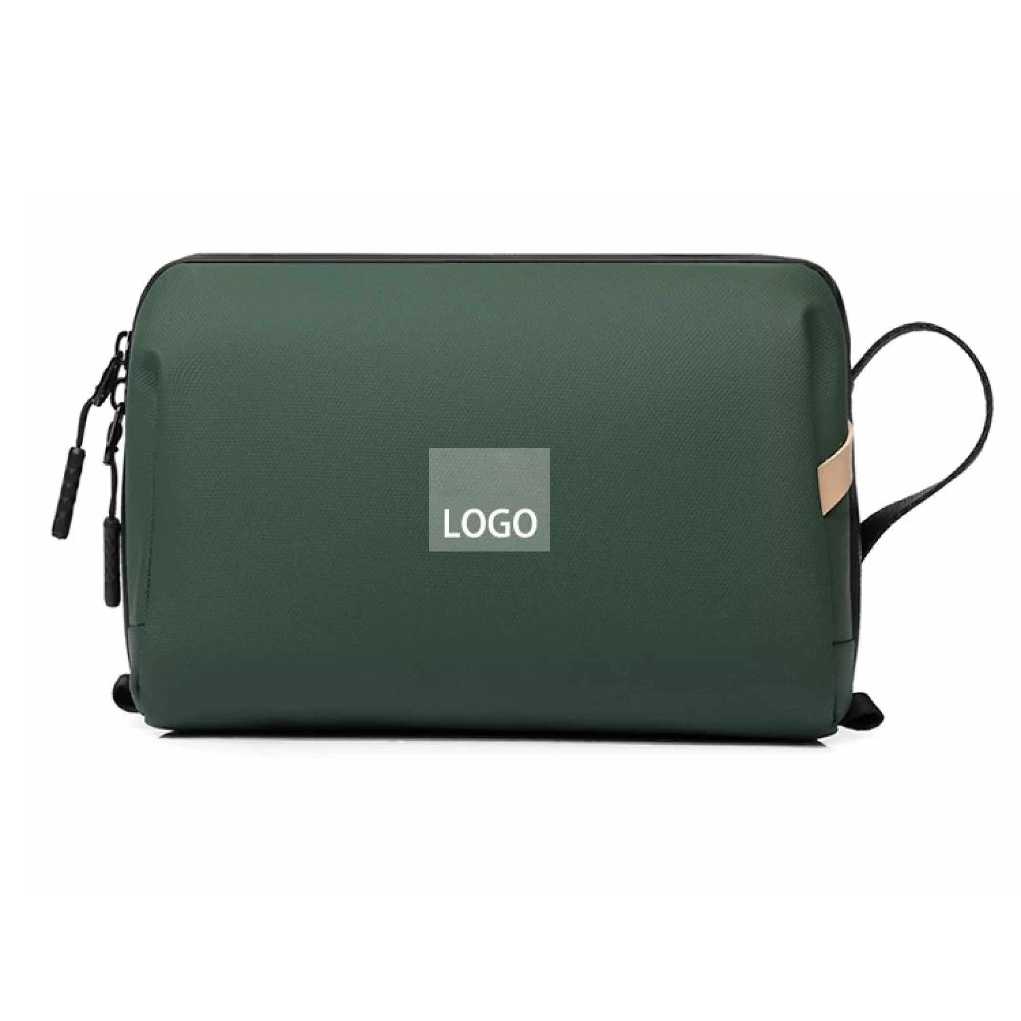 Box-Shaped Travel Storage Bag with Zipper Closure
