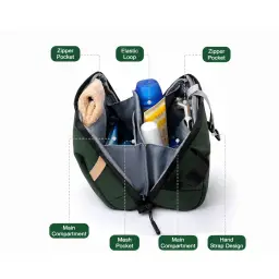 Box-Shaped Travel Storage Bag with Zipper Closure thumbnail 3