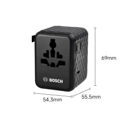 Bosch Travel Plug Adapter with AC and USB Ports thumbnail 7