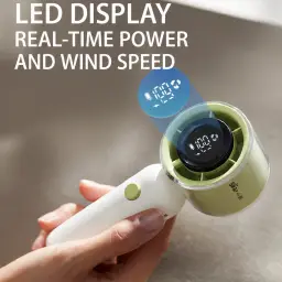 Bear Handheld Portable Fan with 100-Speed Stepless Adjustment and LED Display thumbnail 4