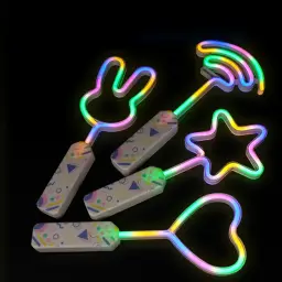 LED Neon Glow Stick with Replaceable Batteries thumbnail 2