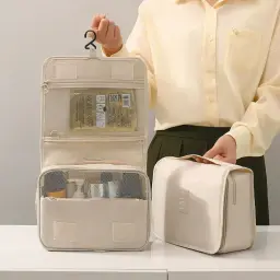 Hanging Travel Toiletry Bag with Multiple Compartments thumbnail 3