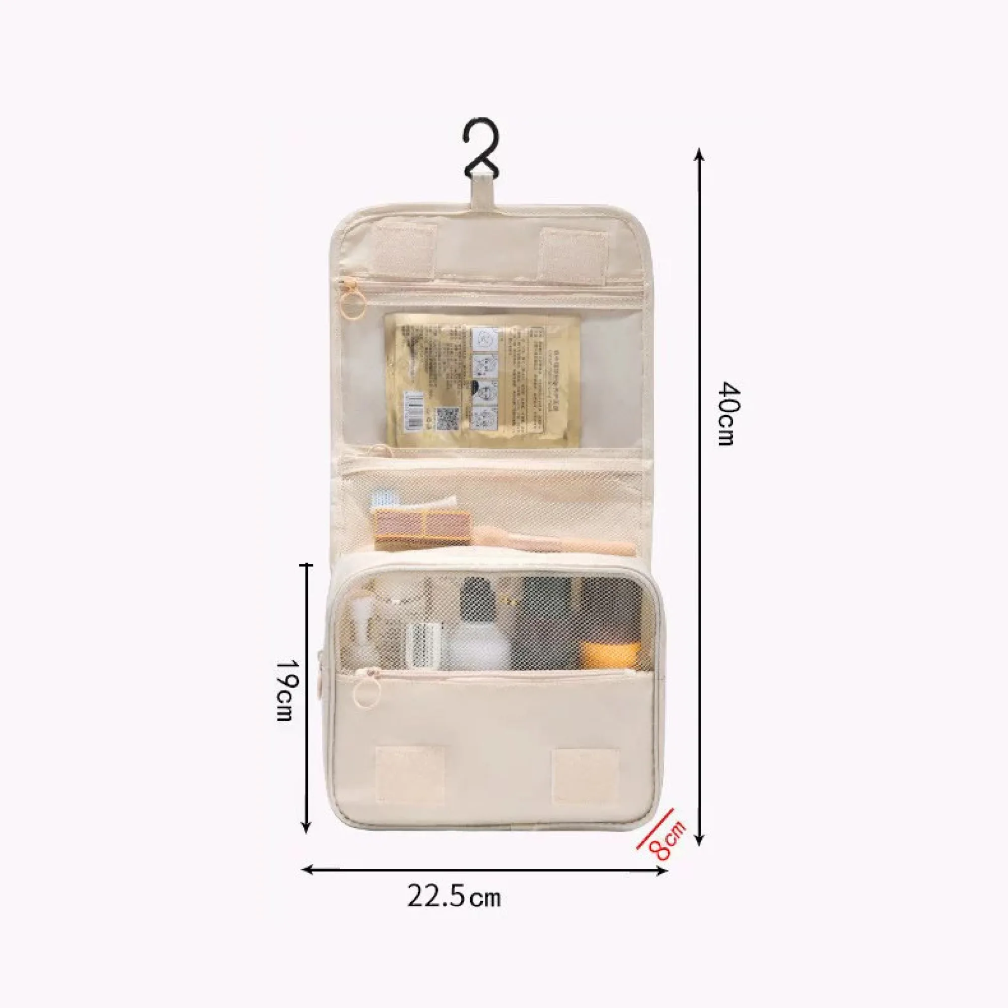 Hanging Travel Toiletry Bag with Multiple Compartments thumbnail 6
