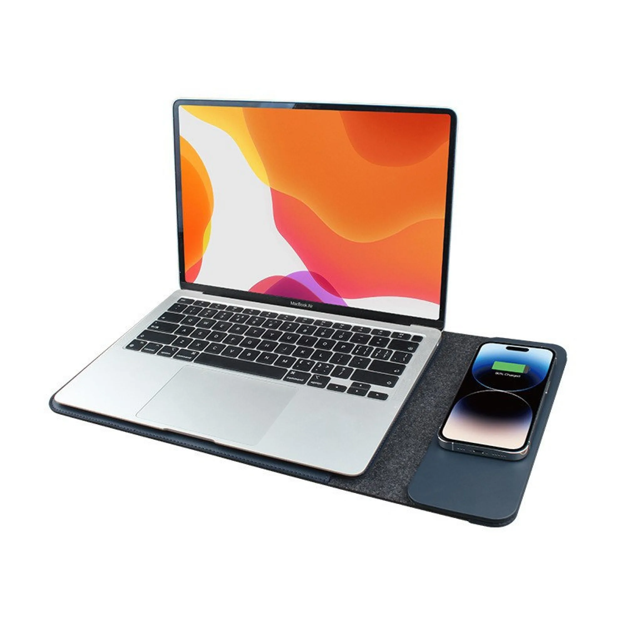14-Inch Multifunctional Laptop Sleeve with 15W Wireless Charging