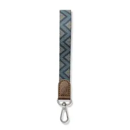 Woven Wrist Lanyard with Leather Patch and Alloy Clasp thumbnail 10