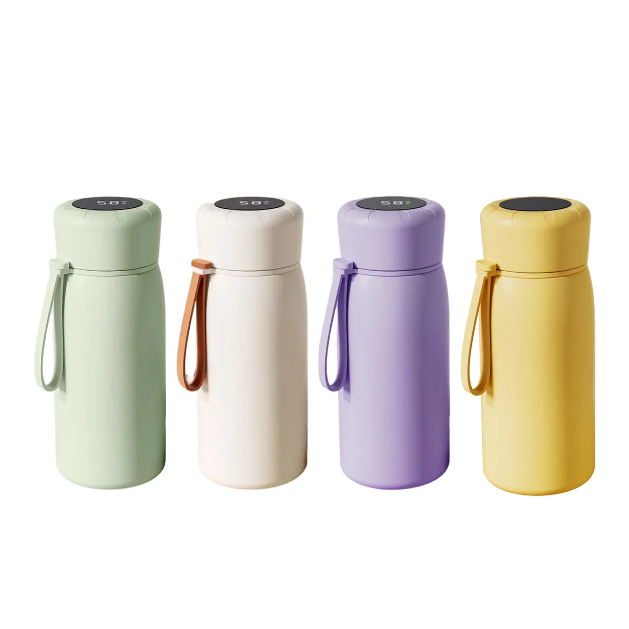 Insulated Stainless Steel Tumbler with Temperature Display, 400ml