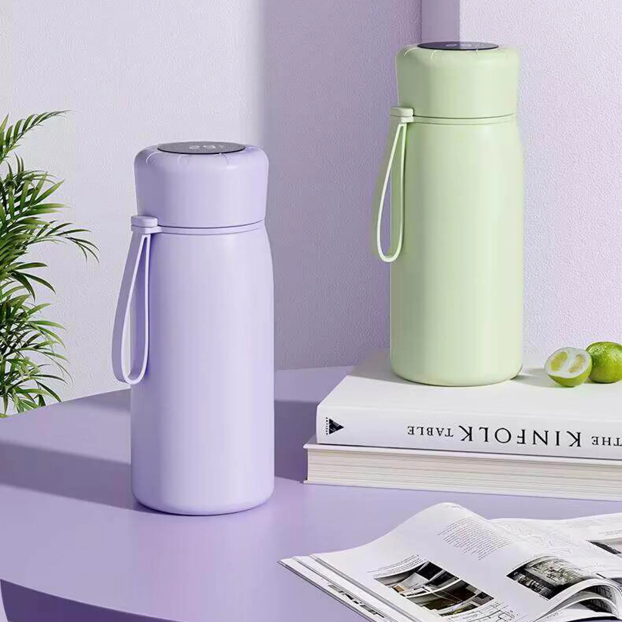 Insulated Stainless Steel Tumbler with Temperature Display, 400ml thumbnail 3