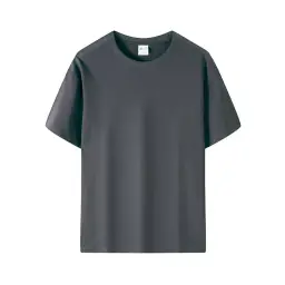 Unisex Short-Sleeve Round Neck Pullover T-Shirt with Multiple Fabric Blends thumbnail 19