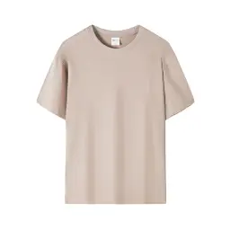 Unisex Short-Sleeve Round Neck Pullover T-Shirt with Multiple Fabric Blends thumbnail 20
