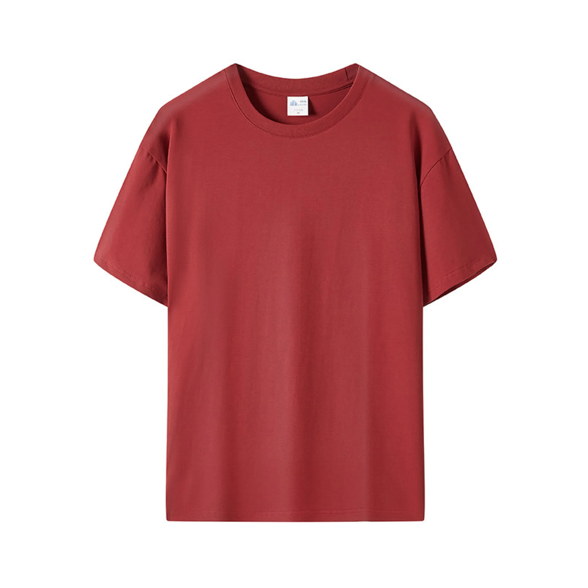 Unisex Short-Sleeve Round Neck Pullover T-Shirt with Multiple Fabric Blends thumbnail 14