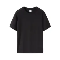 Unisex Short-Sleeve Round Neck Pullover T-Shirt with Multiple Fabric Blends thumbnail 9