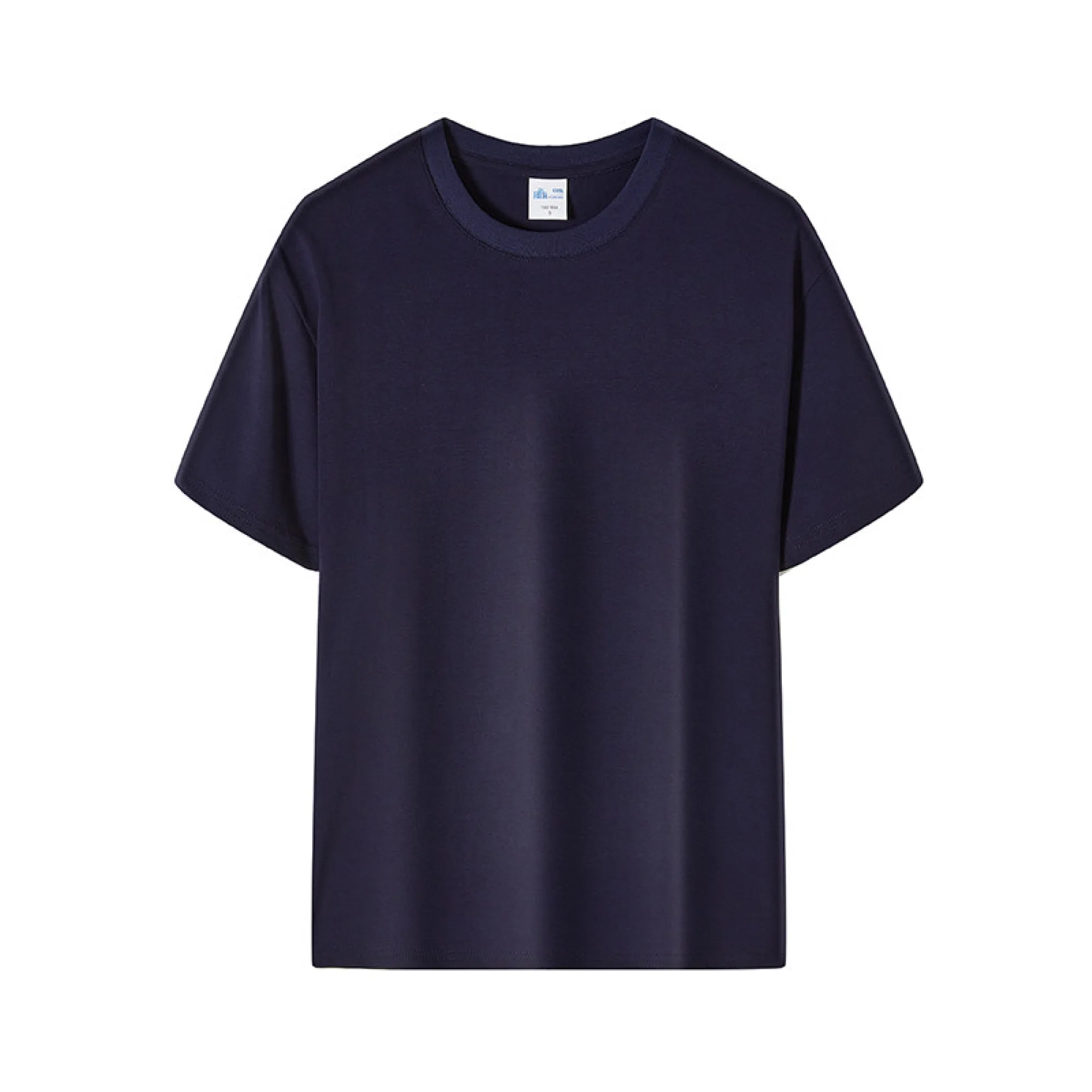 Unisex Short-Sleeve Round Neck Pullover T-Shirt with Multiple Fabric Blends thumbnail 8