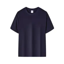 Unisex Short-Sleeve Round Neck Pullover T-Shirt with Multiple Fabric Blends thumbnail 8
