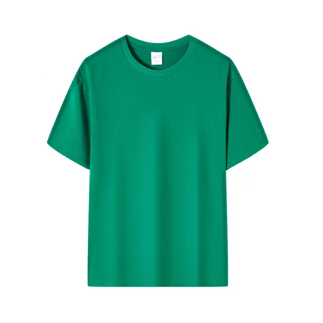 Unisex Short-Sleeve Round Neck Pullover T-Shirt with Multiple Fabric Blends — alternate view 1
